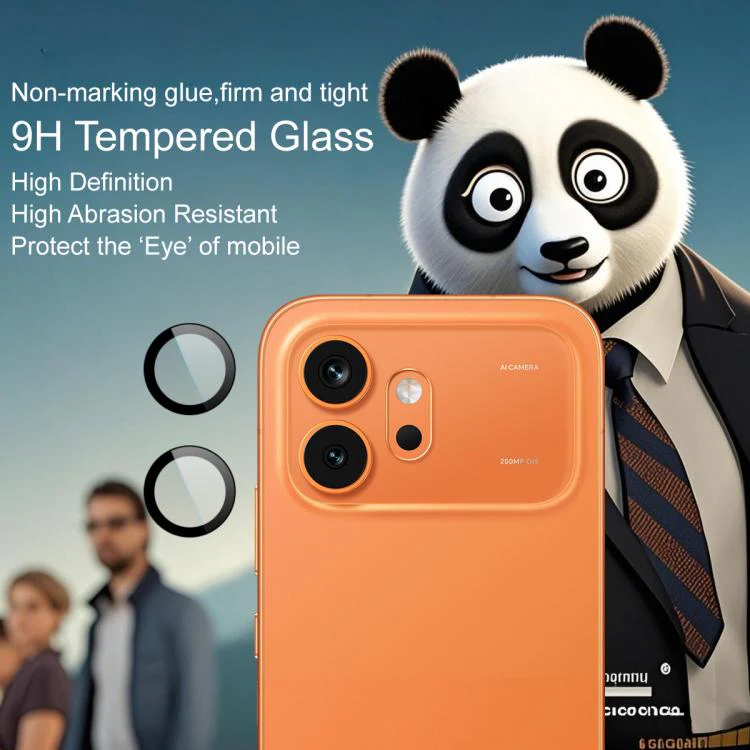 For Honor 600 Global imak Glass Rear Camera Lens Film Phone Case Exclusive, Self-positioning Version - Image 4