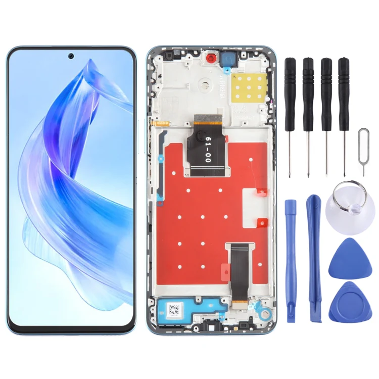 For Honor 90 Lite Original LCD Screen Digitizer Full Assembly with Frame (Blue)