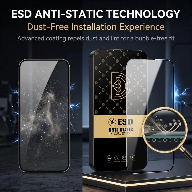 For Honor GT 25pcs Royal Diamond Anti-Static Screen-Printed HD Tempered Glass Film - Image 3