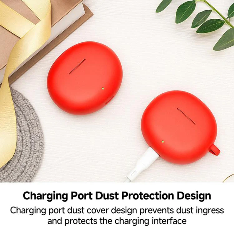 For Honor LCHSE X5s Solid Color Silicone Earphone Protective Cover with Hook(White) - Image 4