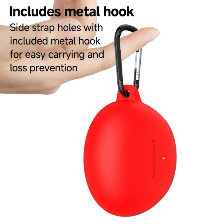 For Honor LCHSE X5s Solid Color Silicone Earphone Protective Cover with Hook(White) - Image 9