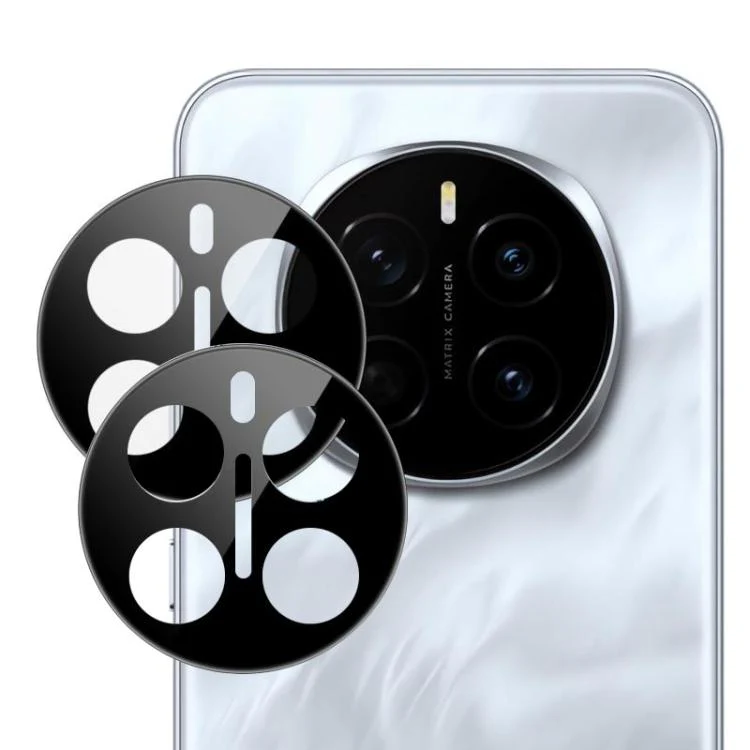 For Honor Magic7 2pcs/Set LeReach TF Series Snap Version HD Wear-Resistant Camera Lens Glass Film(Black)