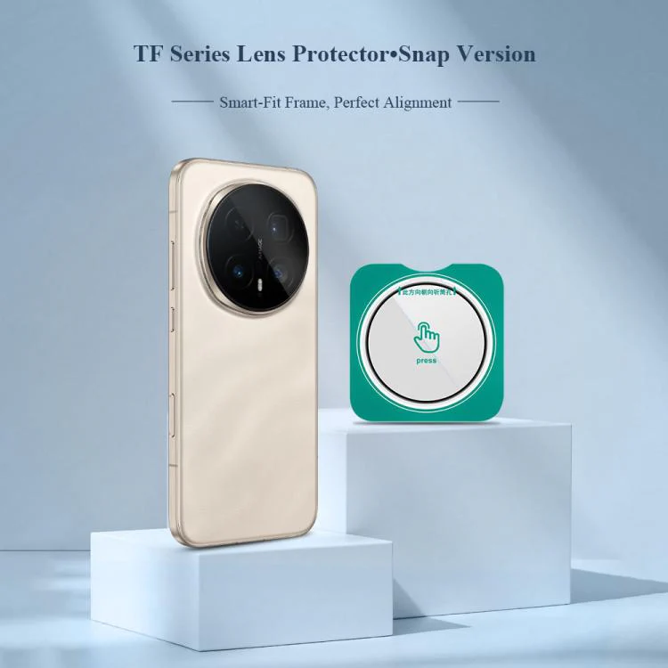 For Honor Magic8 Pro 2pcs/Set LeReach TF Series Snap Version HD Wear-Resistant Camera Lens Glass Film(Black) - Image 3