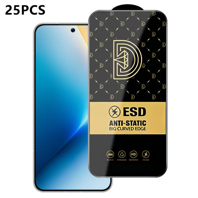 For Honor Win 5G 25pcs Royal Diamond Anti-Static Screen-Printed HD Tempered Glass Film