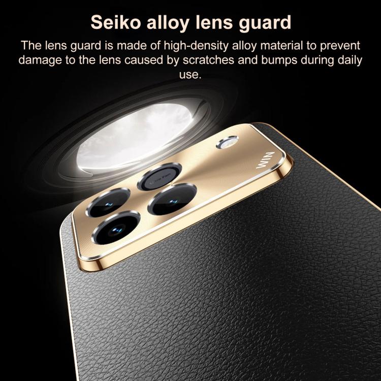 For Honor Win 5G Electroplated Frame Litchi Texture PC + TPU Vegan Leather Phone Case(Black) - Image 3