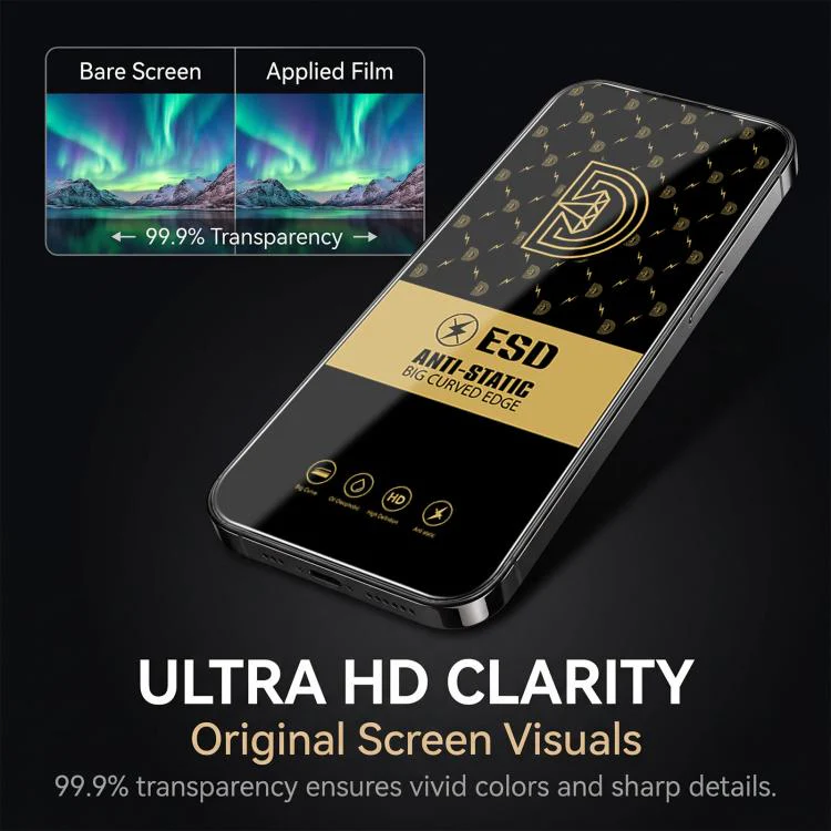 For Honor X5d Plus 4G 25pcs Royal Diamond Anti-Static Screen-Printed HD Tempered Glass Film - Image 4