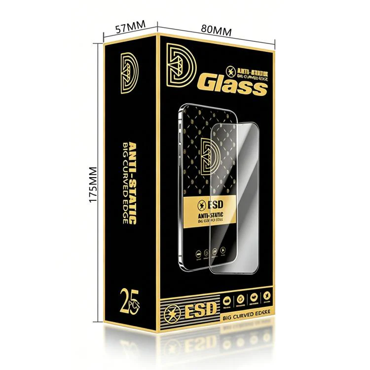 For Honor X6c 4G 25pcs Royal Diamond Anti-Static Screen-Printed HD Tempered Glass Film - Image 6