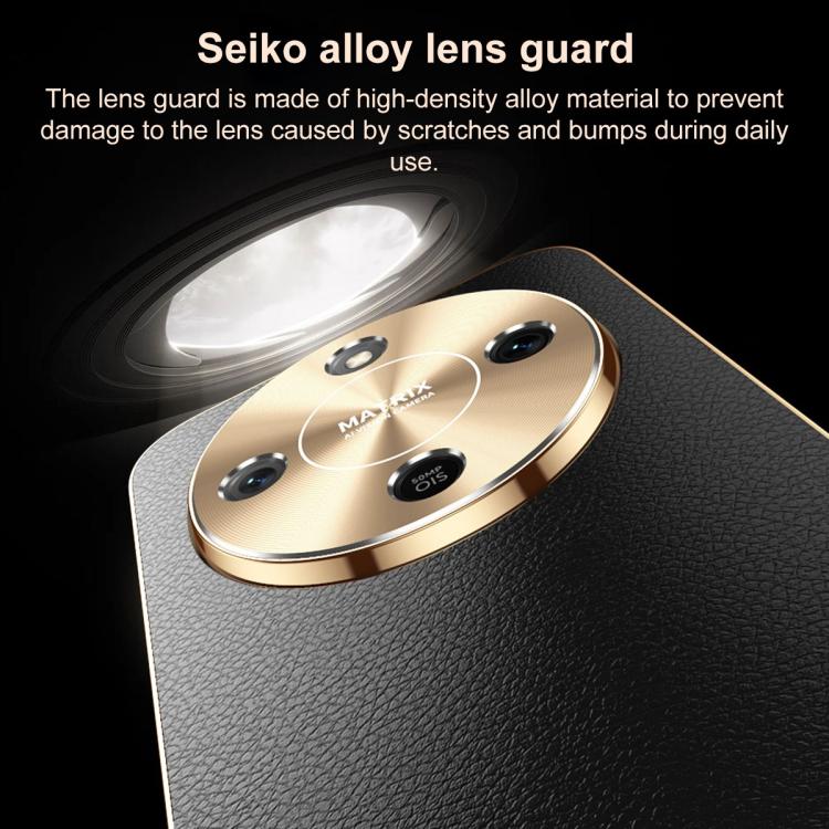 For Honor X70 5G Electroplated Frame Litchi Texture PC + TPU Vegan Leather Phone Case(Blue) - Image 3