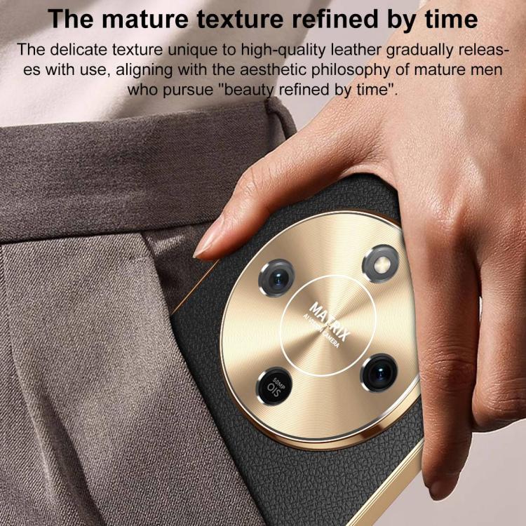 For Honor X70 5G Electroplated Frame Litchi Texture PC + TPU Vegan Leather Phone Case(Blue) - Image 9