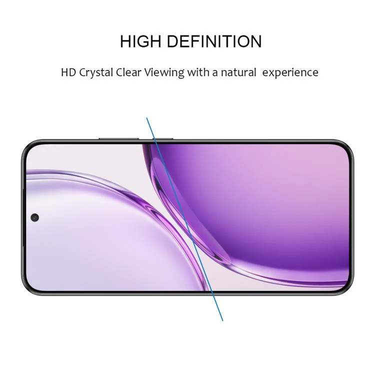 For Honor X70 Pro Max 5G 0.18mm High Aluminum Full Screen Silk Printing Tempered Glass Film, Support Fingerprint Unlocking - Image 4