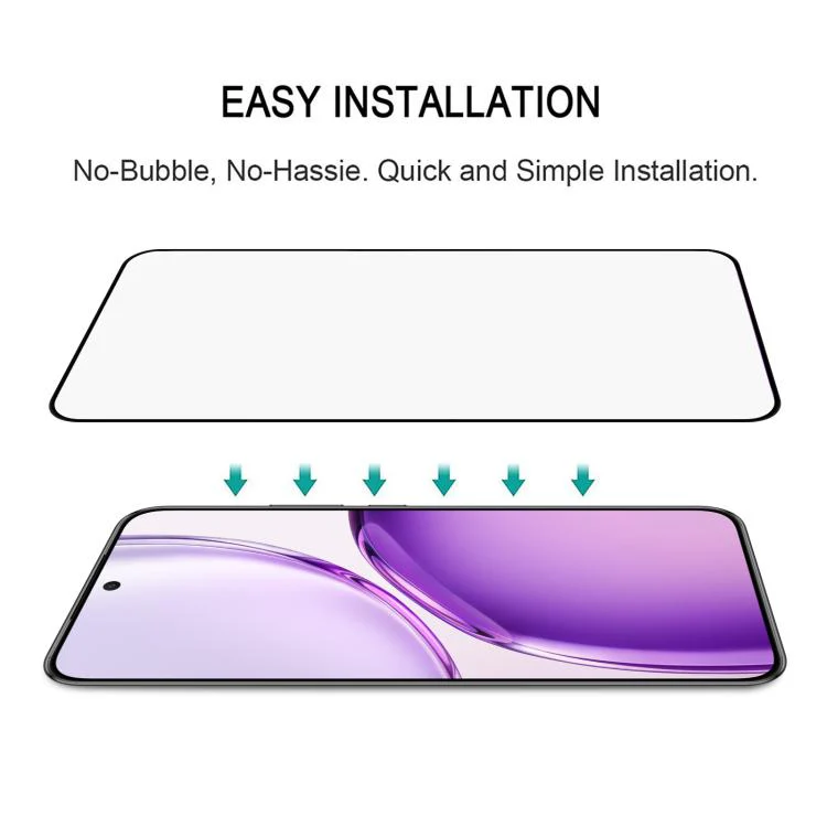 For Honor X70 Pro Max 5G 0.18mm High Aluminum Full Screen Silk Printing Tempered Glass Film, Support Fingerprint Unlocking - Image 7
