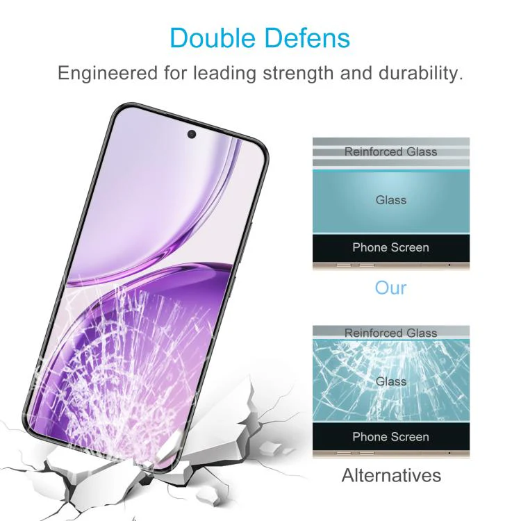 For Honor X70 Pro Max 5G 50pcs 0.18mm High Aluminum Tempered Glass Film, Support Fingerprint Unlocking - Image 5