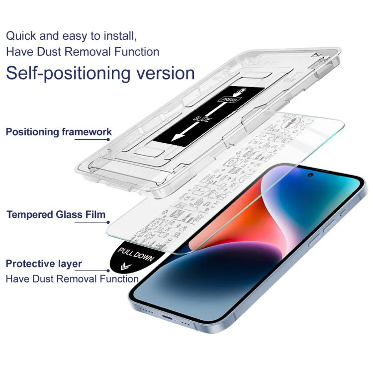For Honor X7e 4G imak Dust-free Chamber Locator H Series Tempered Glass Film - Image 9