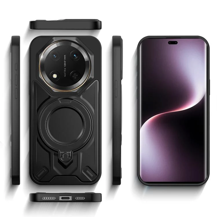 For Honor X9c / X60 Pro / Magic7 Lite Dijia Rotating Bracket Magnetic Phone Case(Orange) - Image 3