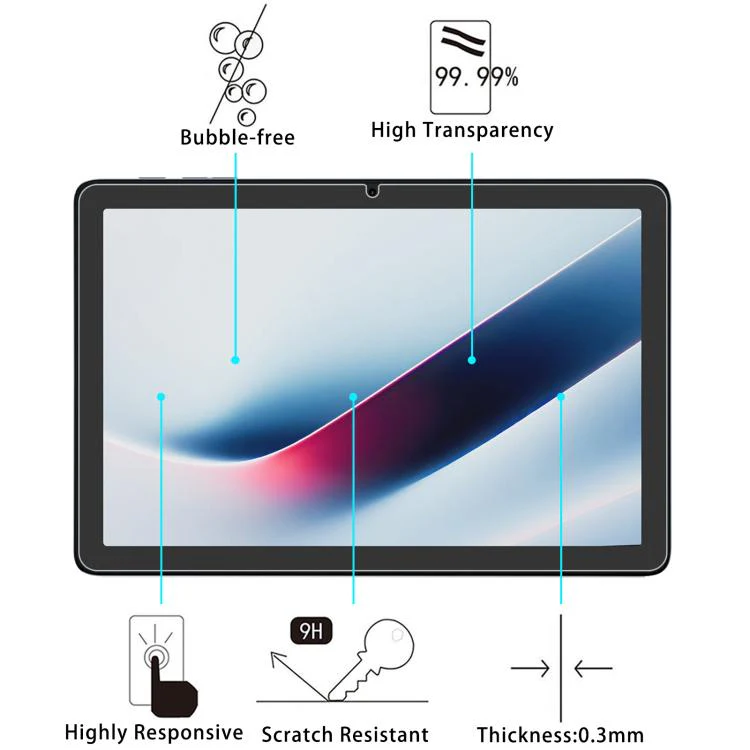 For HOTWAV Pad 13 10.1 inch 9H 0.3mm Explosion-proof Tempered Glass Film - Image 3