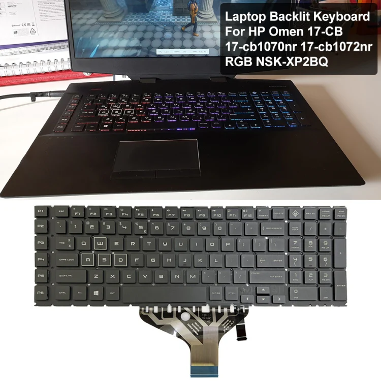 For HP Omen 17-CB US Version Laptop Backlight Keyboard - Image 6