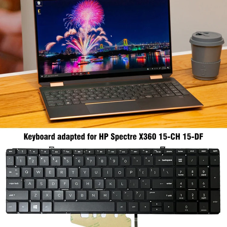For HP Spectre X360 15-CH US Version Laptop Backlight Keyboard - Image 7