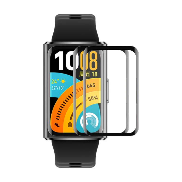 For Huawei Band 11 Pro 2pcs ENKAY 3D Full Coverage Soft PC Edge PMMA HD Screen Film