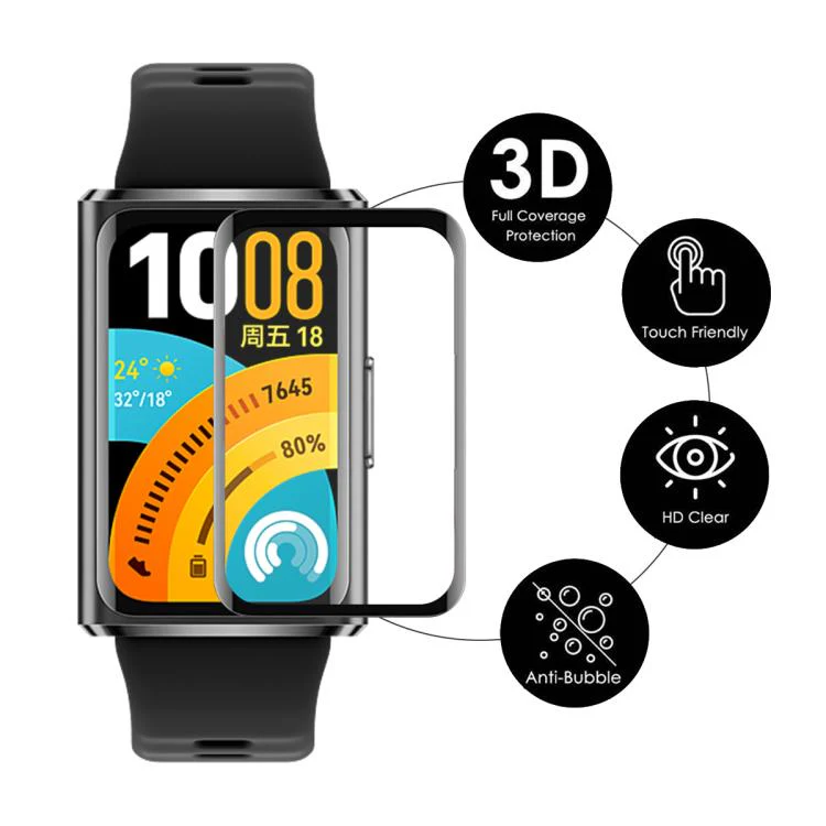 For Huawei Band 11 Pro 2pcs ENKAY 3D Full Coverage Soft PC Edge PMMA HD Screen Film - Image 2