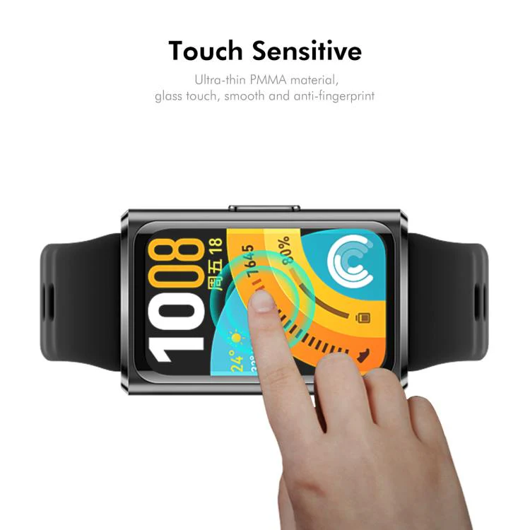 For Huawei Band 11 Pro 2pcs ENKAY 3D Full Coverage Soft PC Edge PMMA HD Screen Film - Image 4