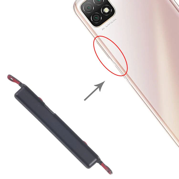 For Huawei Enjoy 20 10pcs Original Volume Control Button (Black) - Image 4