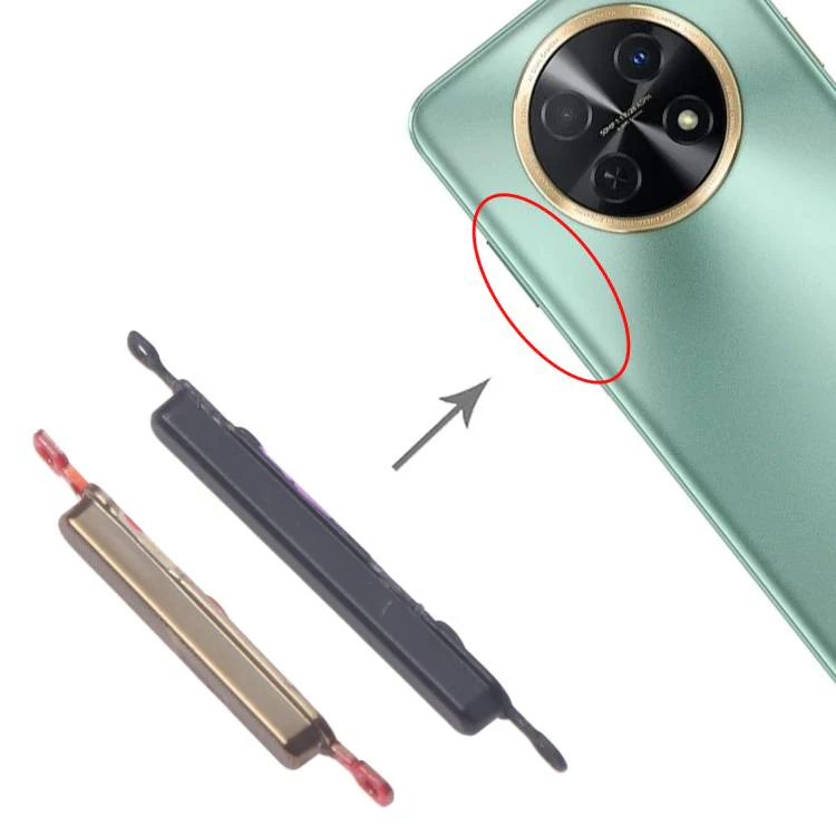 For Huawei Enjoy 60X 10pairs Original Power Button and Volume Control Button (Black) - Image 4