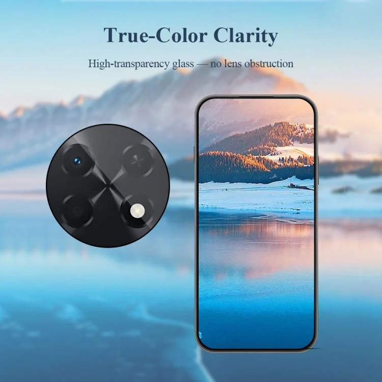 For Huawei Enjoy 90 Pro Max 5G LeReach TF Series Snap Version HD Wear-Resistant Camera Lens Glass Film(Clear with Black Frame) - Image 5