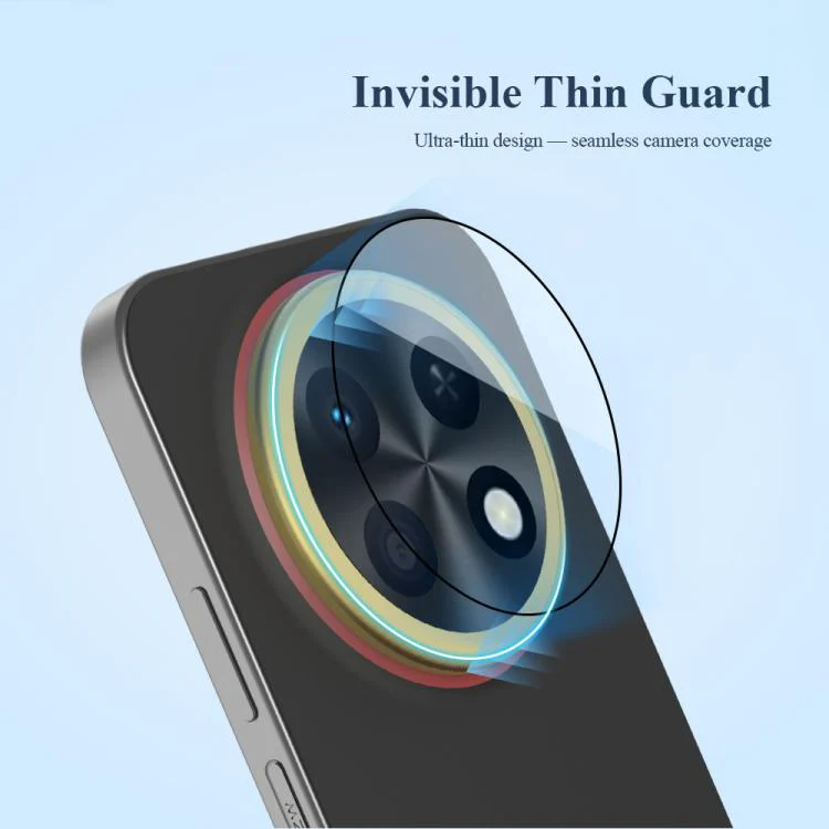 For Huawei Enjoy 90 Pro Max 5G LeReach TF Series Snap Version HD Wear-Resistant Camera Lens Glass Film(Clear with Black Frame) - Image 8