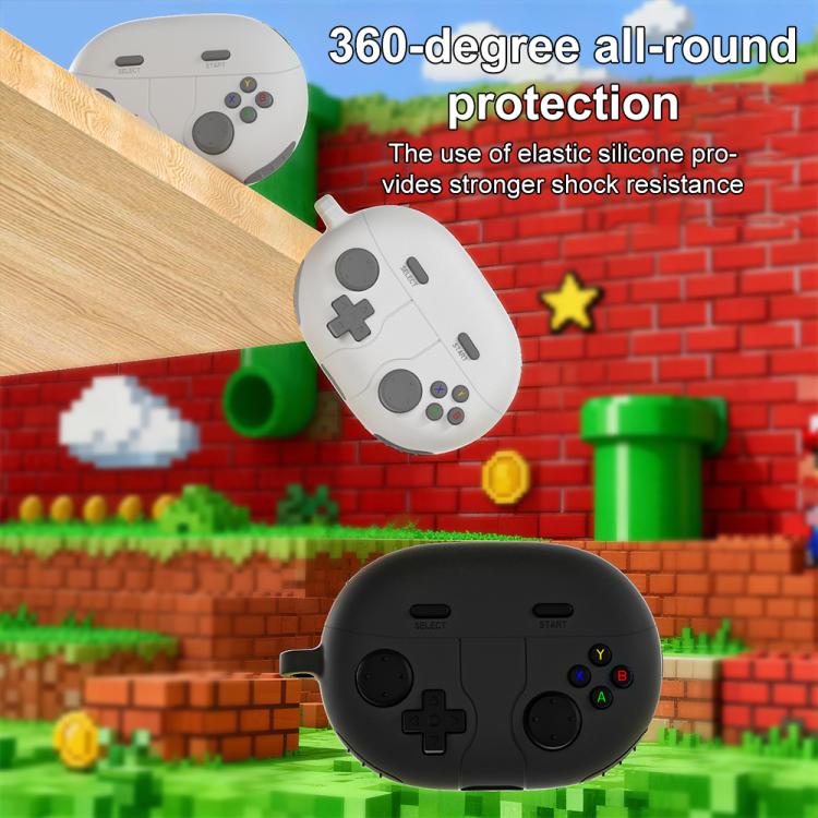 For Huawei FreeBuds Pro 5 XDcase Retro Game Console Style Silicone Earbuds Case(Black) - Image 5