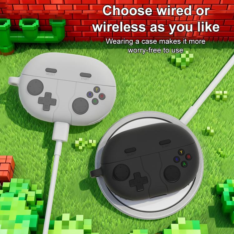 For Huawei FreeBuds Pro 5 XDcase Retro Game Console Style Silicone Earbuds Case(Pink) - Image 4