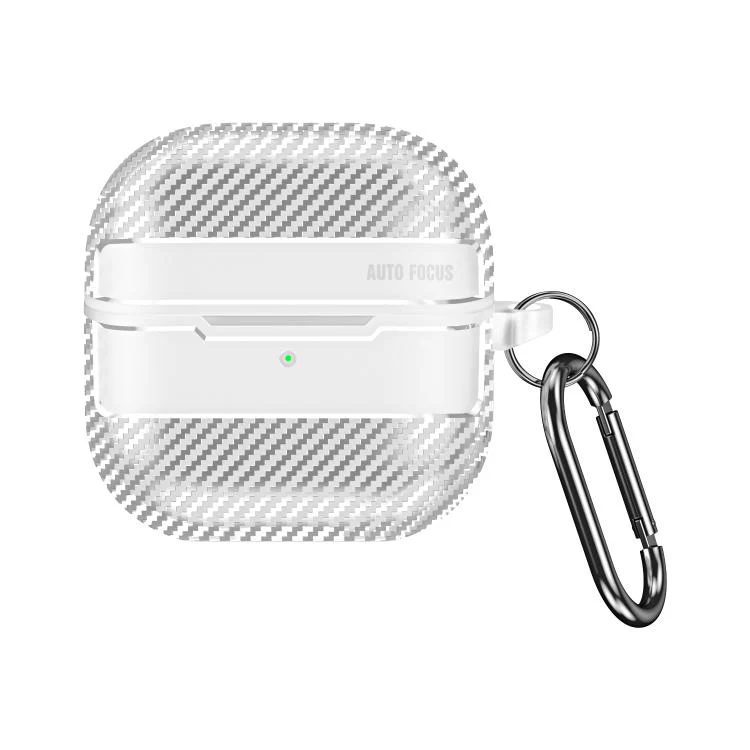 For Huawei FreeClip 2 Carbon Fiber Texture Bluetooth Earphone Protective Case(Transparent) - Image 2