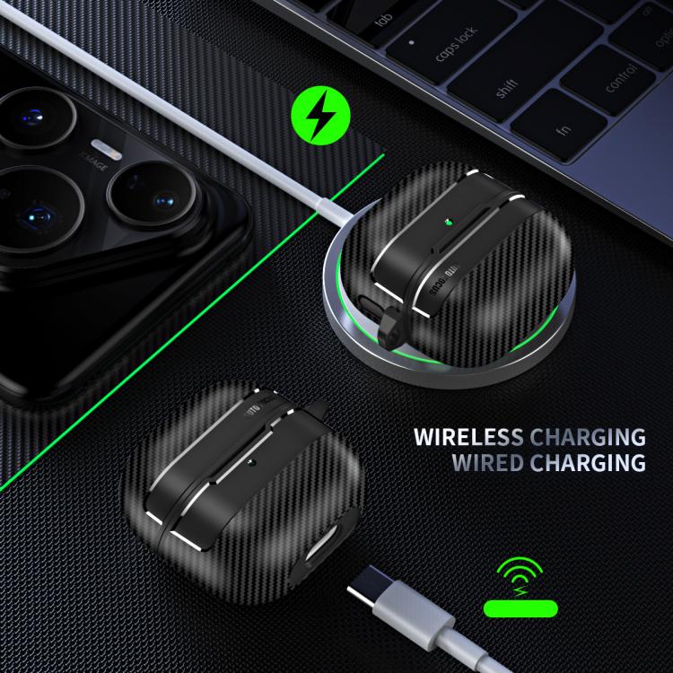 For Huawei FreeClip 2 Carbon Fiber Texture Bluetooth Earphone Protective Case(Transparent) - Image 7