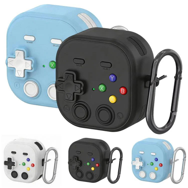 For Huawei FreeClip 2 XDcase Retro Game Console Design Earbuds Protective Case(White) - Image 3