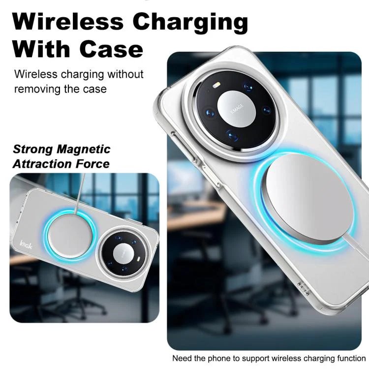 For Huawei Mate 80 / Mate 80 Pro IMAK Chocolate Series TPU + PET MagSafe Phone Case(White) - Image 3