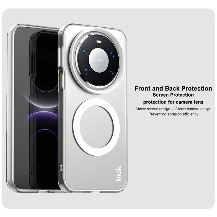 For Huawei Mate 80 / Mate 80 Pro IMAK Chocolate Series TPU + PET MagSafe Phone Case(White) - Image 6