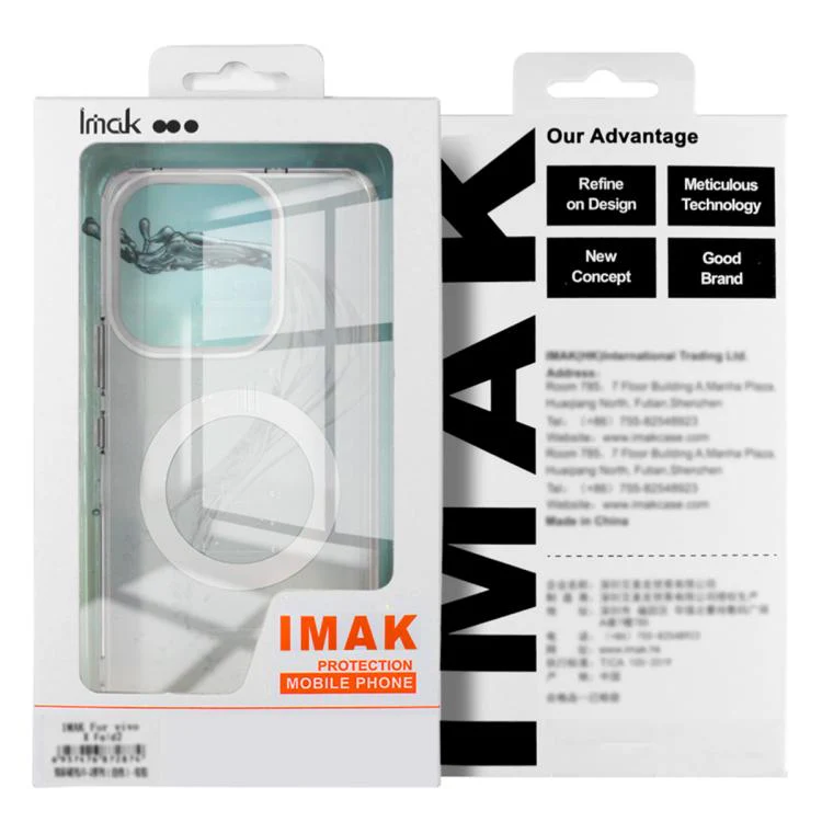 For Huawei Mate 80 / Mate 80 Pro IMAK Chocolate Series TPU + PET MagSafe Phone Case(White) - Image 8