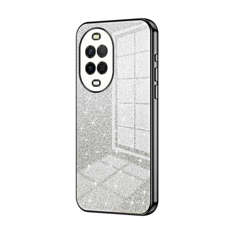 For Huawei nova 15 Gradient Glitter Powder Electroplated Phone Case(Black)