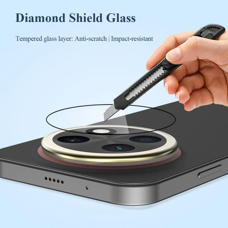 For Huawei nova 15 Max LeReach TF Series Snap Version HD Wear-Resistant Camera Lens Glass Film(Clear with Black Frame) - Image 4