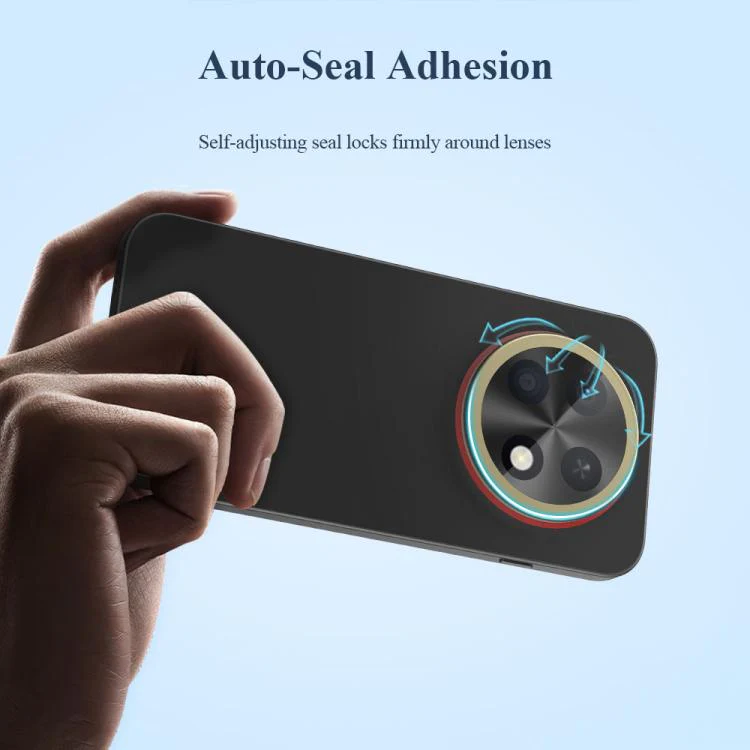 For Huawei nova 15 Max LeReach TF Series Snap Version HD Wear-Resistant Camera Lens Glass Film(Clear with Black Frame) - Image 7