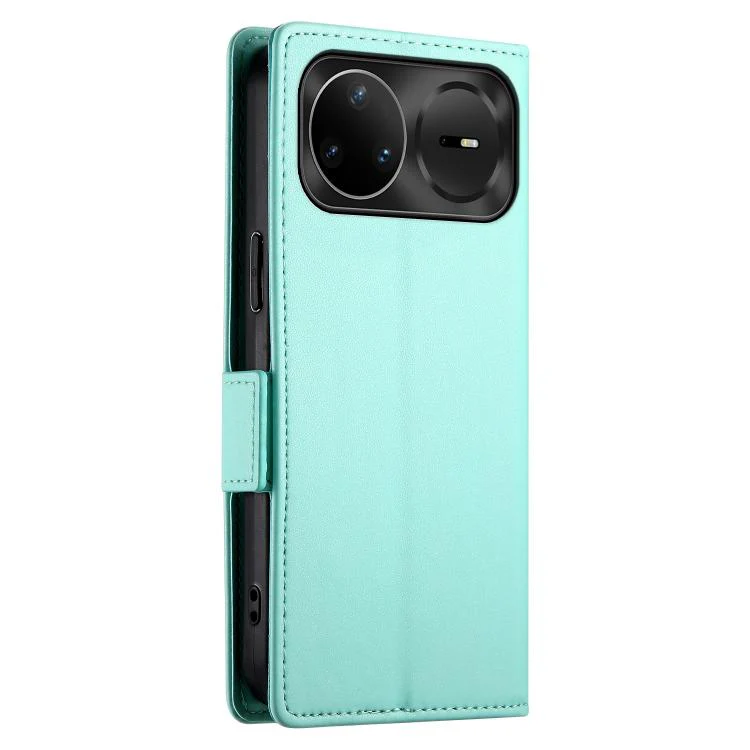 For Huawei nova 15 Pro / nova 15 Ultra Side Buckle Magnetic Frosted Leather Phone Case(Mint Green) - Image 3