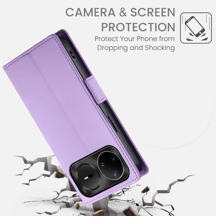 For Huawei nova 15 Pro / nova 15 Ultra Side Buckle Magnetic Frosted Leather Phone Case(Purple) - Image 7