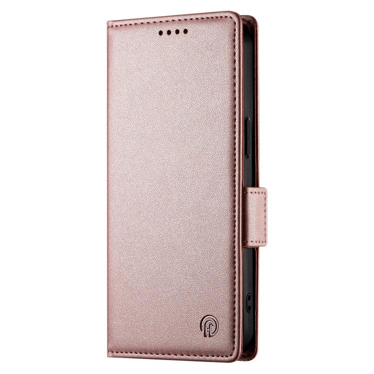 For Huawei nova 15 Pro / nova 15 Ultra Side Buckle Magnetic Frosted Leather Phone Case(Rose Gold) - Image 2