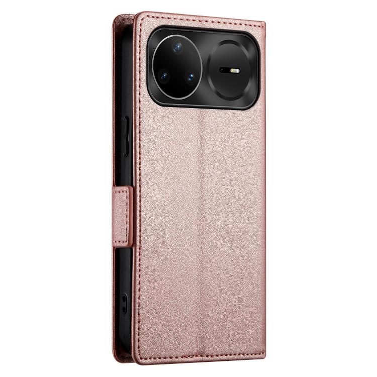 For Huawei nova 15 Pro / nova 15 Ultra Side Buckle Magnetic Frosted Leather Phone Case(Rose Gold) - Image 3