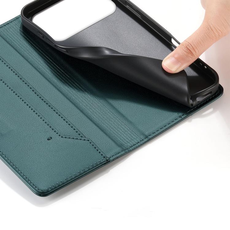 For Huawei nova 15 Pro / nova 15 Ultra Stitched Line Magnetic RFID Vegan Leather Phone Case(Green) - Image 6