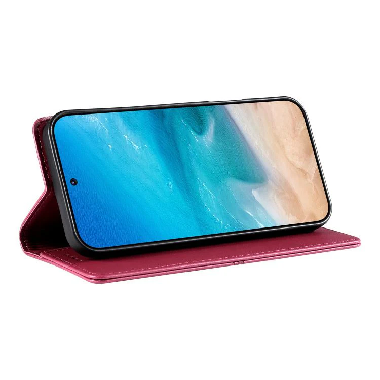 For Huawei nova 15 Pro / nova 15 Ultra Stitched Line Magnetic RFID Vegan Leather Phone Case(Wine Red) - Image 5