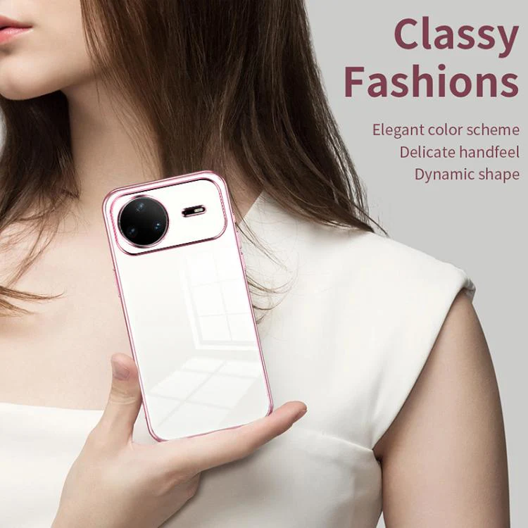 For Huawei nova 15 Pro Transparent Plating Fine Hole Phone Case(Gold) - Image 4