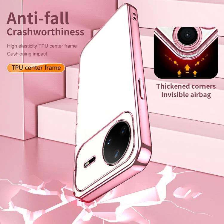 For Huawei nova 15 Pro Transparent Plating Fine Hole Phone Case(Gold) - Image 7
