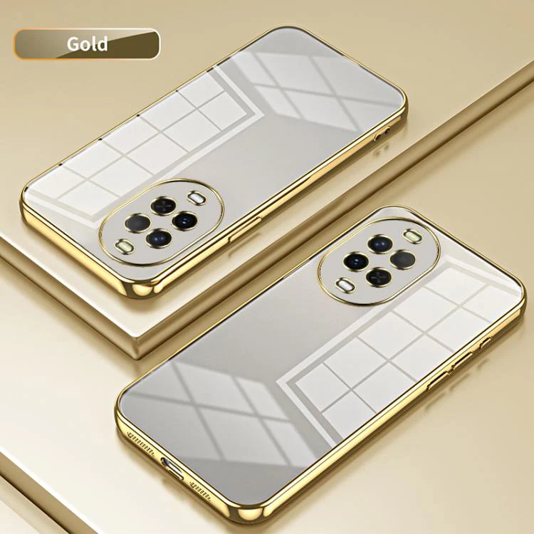 For Huawei nova 15 Transparent Plating Fine Hole Phone Case(Gold) - Image 2