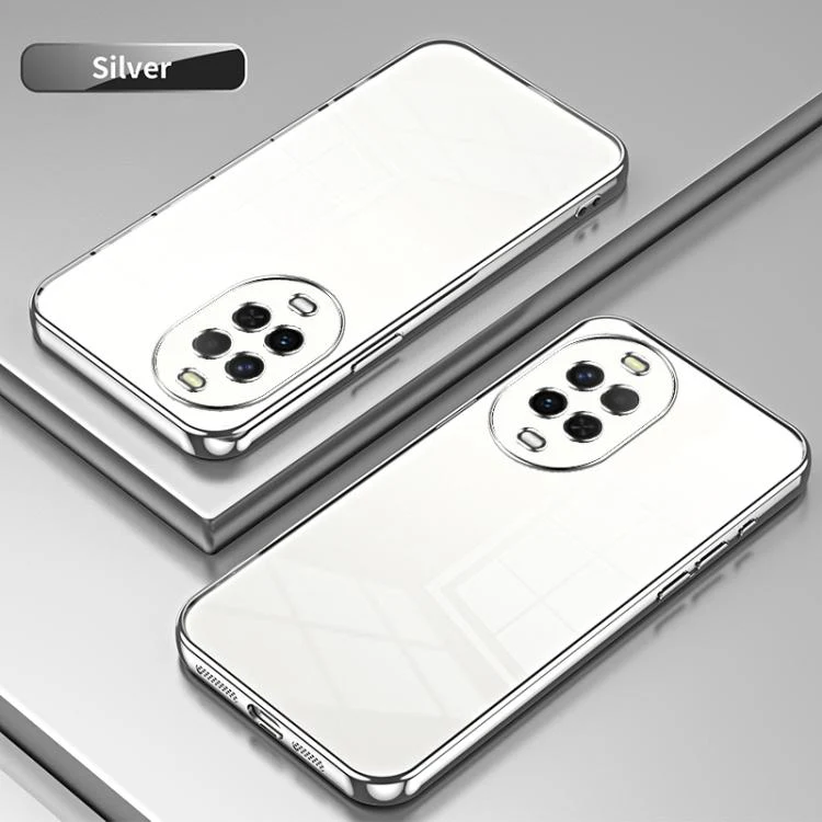 For Huawei nova 15 Transparent Plating Fine Hole Phone Case(Silver) - Image 2