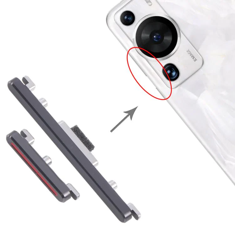 For Huawei P60 10pairs Original Power Button and Volume Control Button (Black) - Image 4